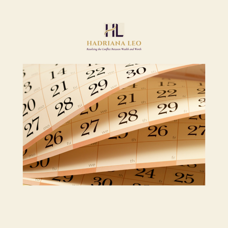 Hadriana Leo Blog - the empty calendar